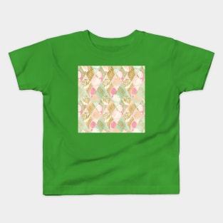 Pink Tropical Diamonds Kids T-Shirt